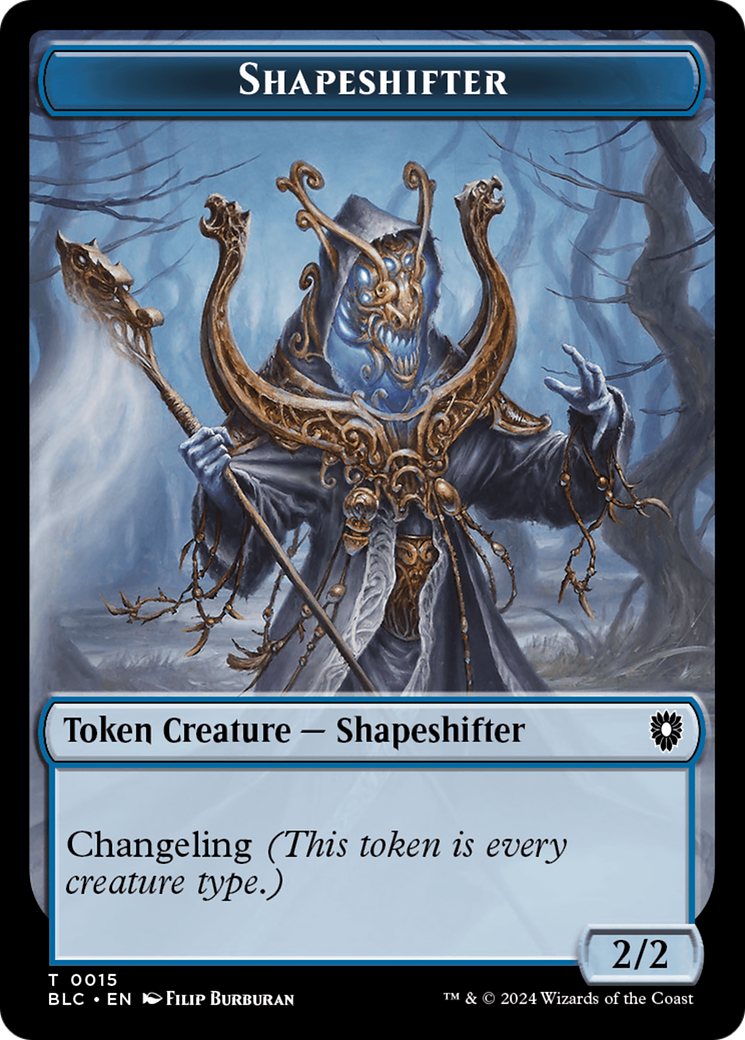 Pest // Shapeshifter Double-Sided Token [Bloomburrow Commander Tokens] | Good Games Cannington