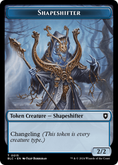 Pest // Shapeshifter Double-Sided Token [Bloomburrow Commander Tokens] | Good Games Cannington