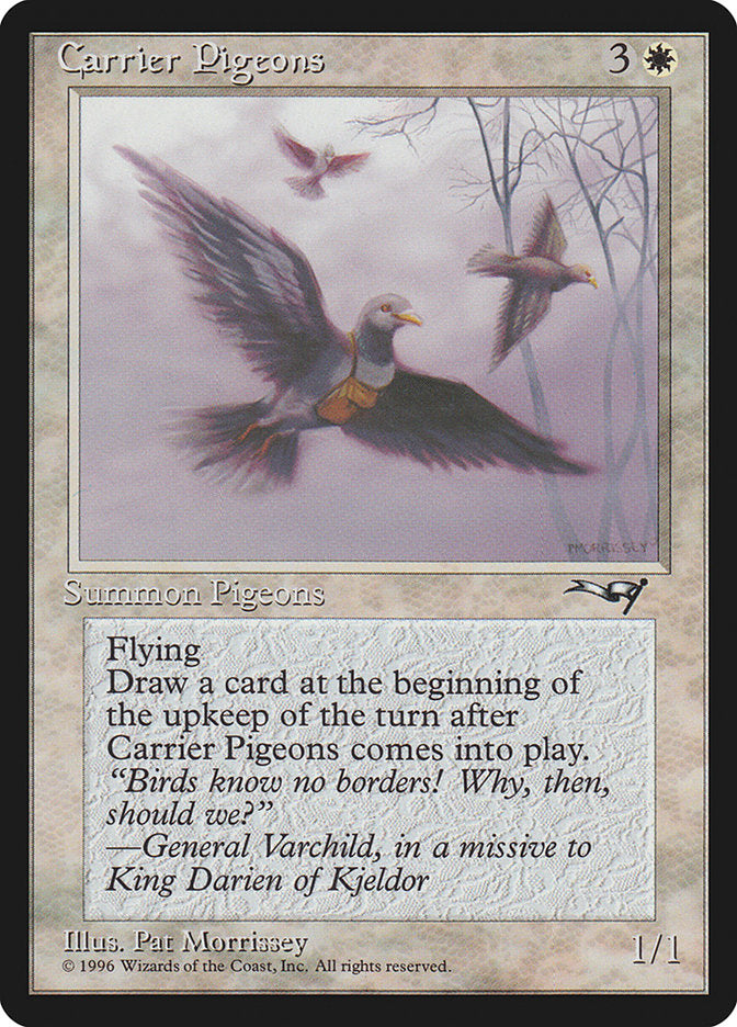 Carrier Pigeons (Flying Art) [Alliances] | Good Games Cannington