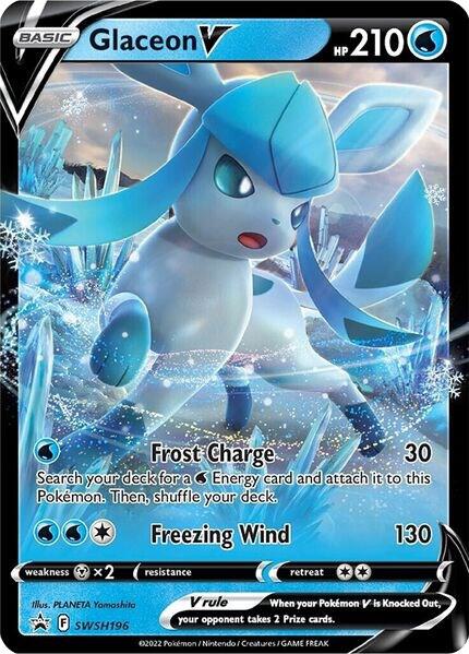 Glaceon V SWSH196 (SWSH: Sword & Shield Promo Cards)  - Holofoil | Good Games Cannington