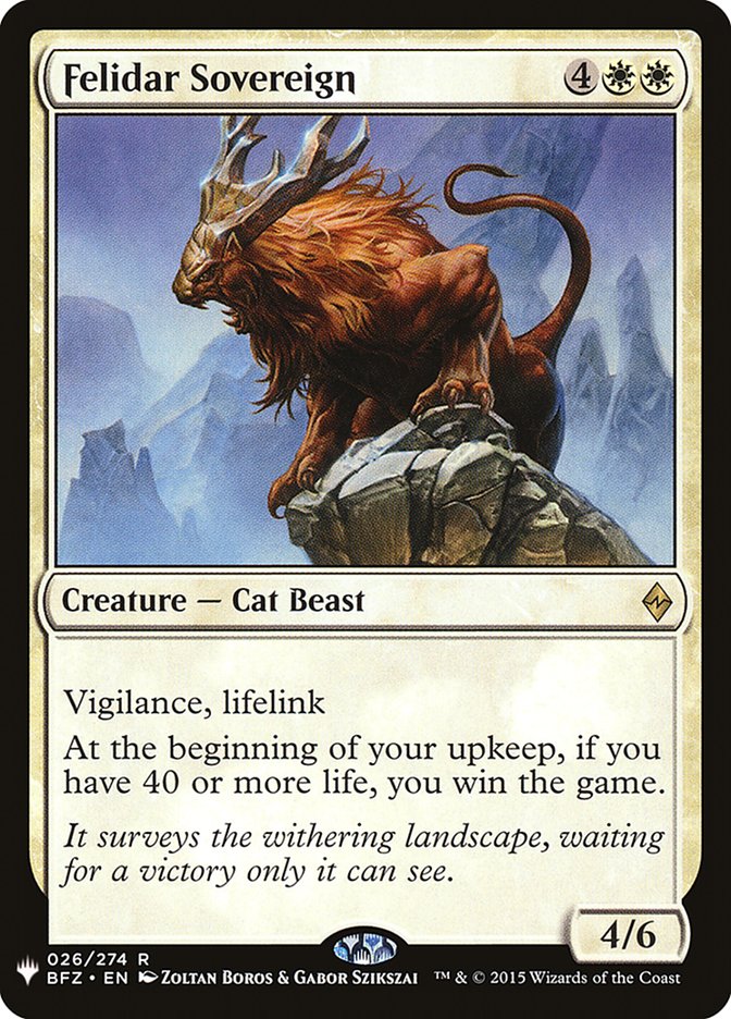 Felidar Sovereign [Mystery Booster] | Good Games Cannington
