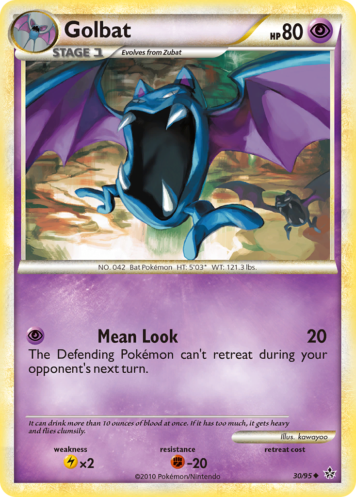 Golbat (30/95) [HeartGold & SoulSilver: Unleashed] | Good Games Cannington