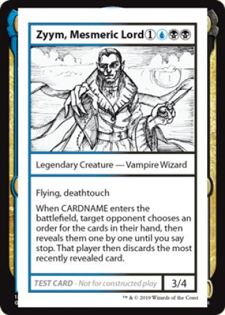 Zyym, Mesmeric Lord (2021 Edition) [Mystery Booster Playtest Cards] | Good Games Cannington