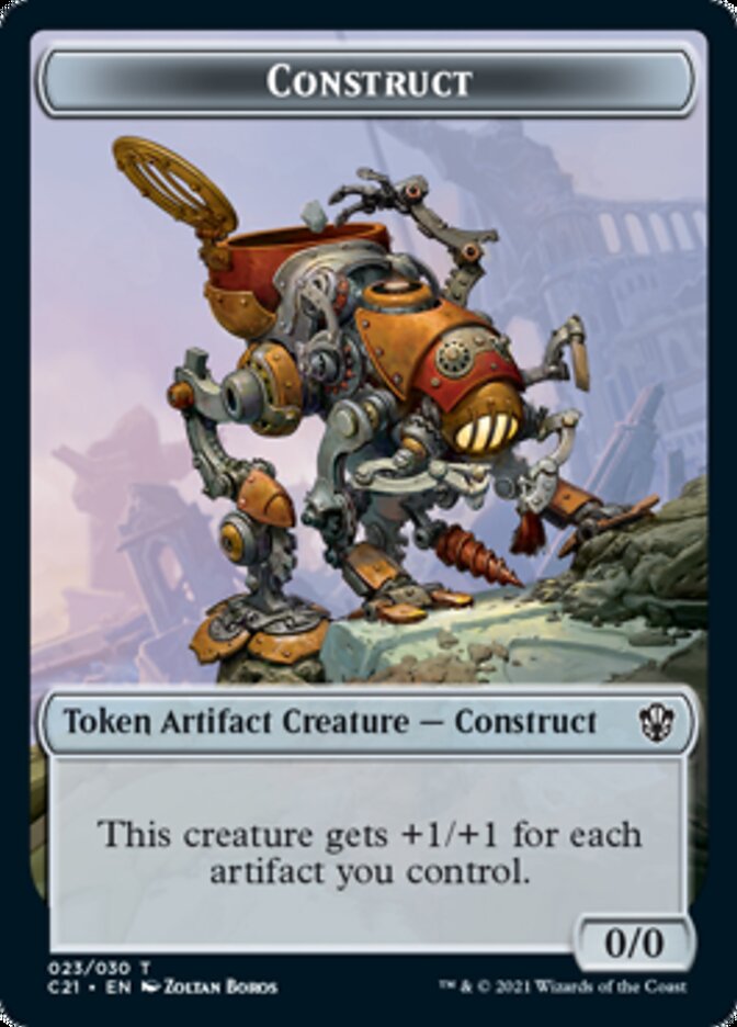 Copy // Construct (030) Double-Sided Token [Commander 2021 Tokens] | Good Games Cannington