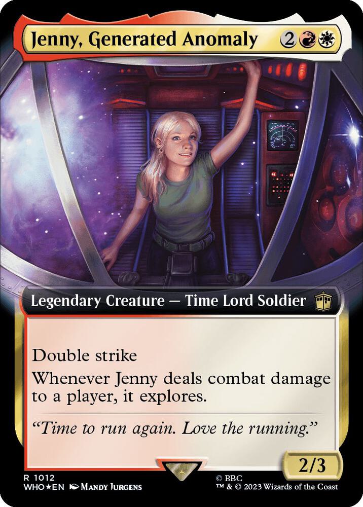 Jenny, Generated Anomaly 1012/331 (Universes Beyond: Doctor Who)  - Extended Art Surge Foil | Good Games Cannington