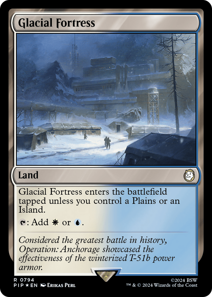 Glacial Fortress (Surge Foil) [Fallout] | Good Games Cannington