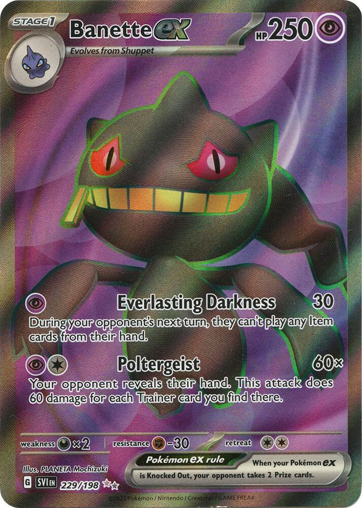 Banette ex 229/198 (SV01: Scarlet & Violet Base Set)  - Holofoil | Good Games Cannington