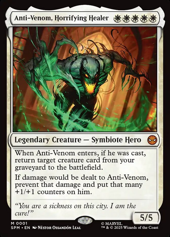 Anti Venom Horrifying Healer 1 (Marvel's Spider-Man)  - Foil | Good Games Cannington
