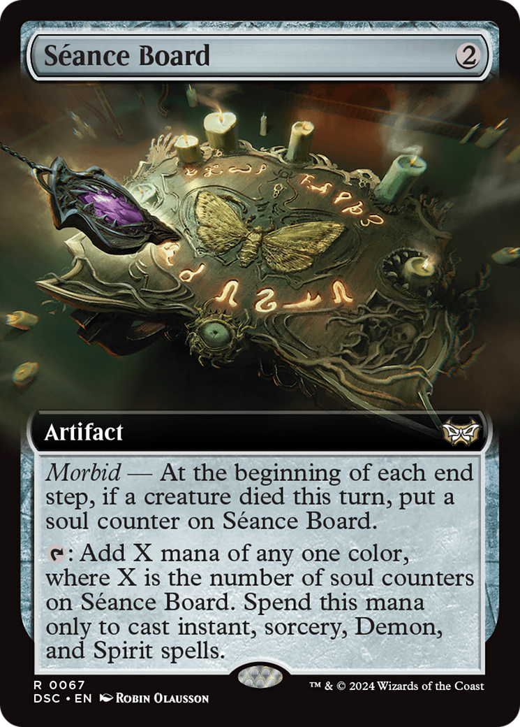 Seance Board (Extended Art) [Duskmourn: House of Horror Commander] | Good Games Cannington