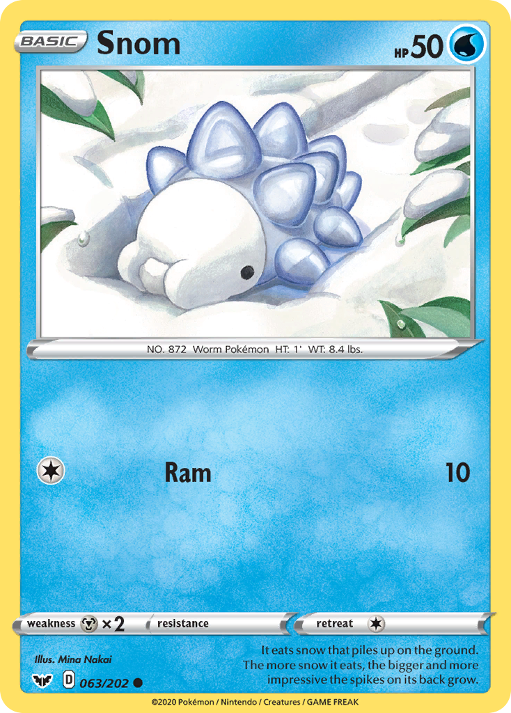 Snom (063/202) [Sword & Shield: Base Set] | Good Games Cannington