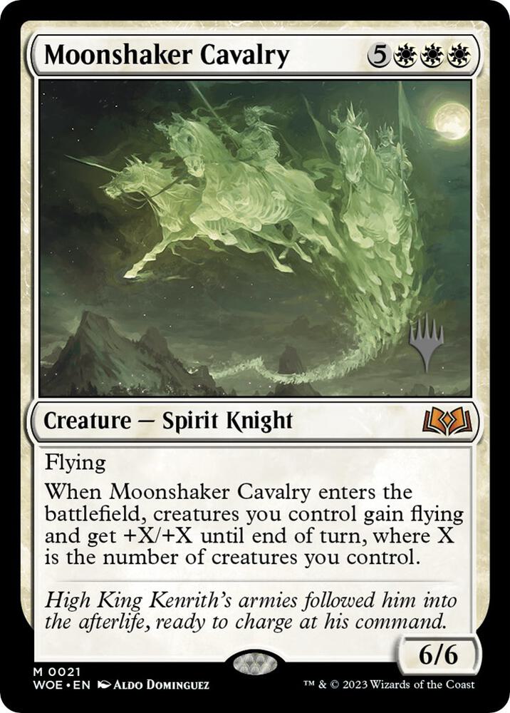 Moonshaker Cavalry 21 (Promo Pack: Wilds of Eldraine)  - Foil | Good Games Cannington