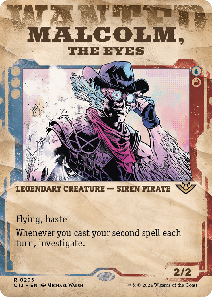 Malcolm, the Eyes (Showcase) [Outlaws of Thunder Junction] | Good Games Cannington