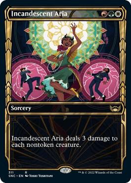Incandescent Aria Showcase 311/281 (Streets of New Capenna)  - Foil | Good Games Cannington