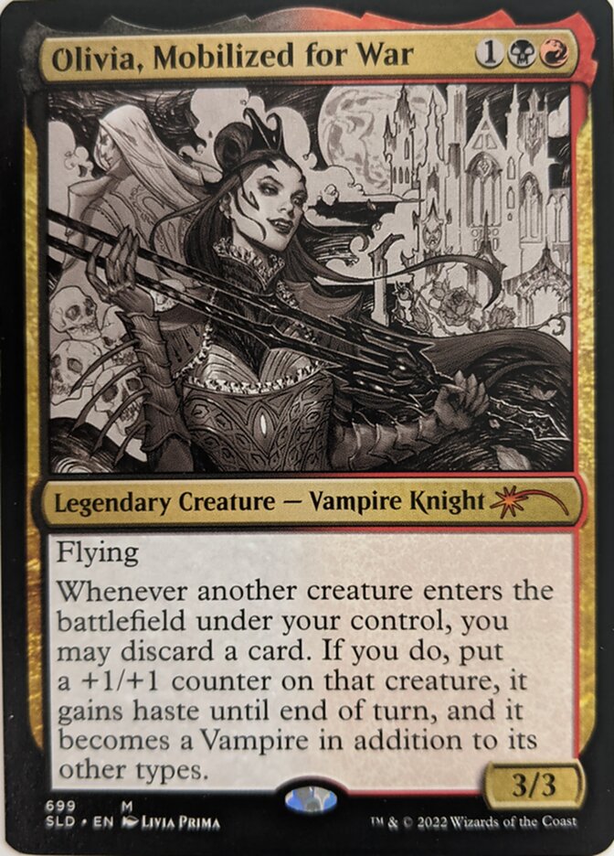 Olivia, Mobilized for War (Sketch) [Secret Lair Drop Promos] | Good Games Cannington