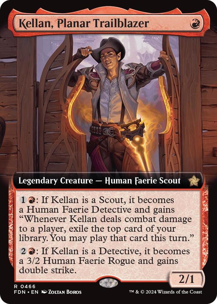 Kellan, Planar Trailblazer 466/291 (Foundations)  - Extended Art | Good Games Cannington