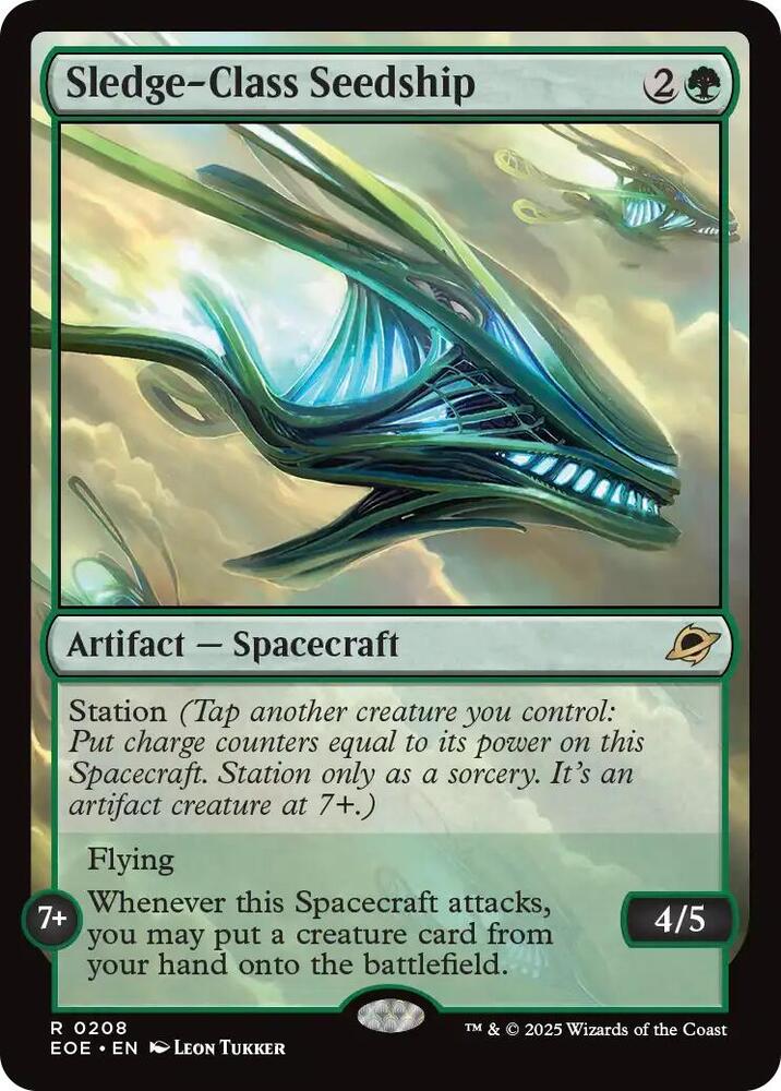 Sledge Class Seedship 208 (Edge of Eternities)  - Foil | Good Games Cannington
