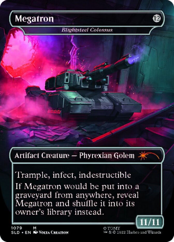 Blightsteel Colossus - Megatron (Borderless) [Secret Lair Drop Series] | Good Games Cannington