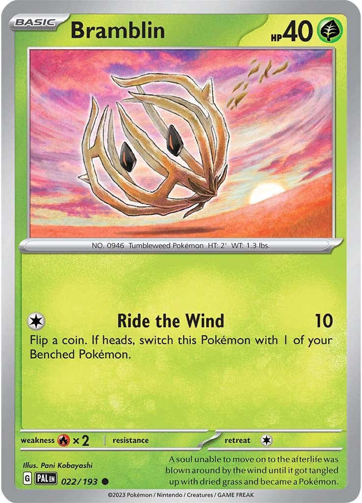 Bramblin (022/193) [Scarlet & Violet: Paldea Evolved] | Good Games Cannington
