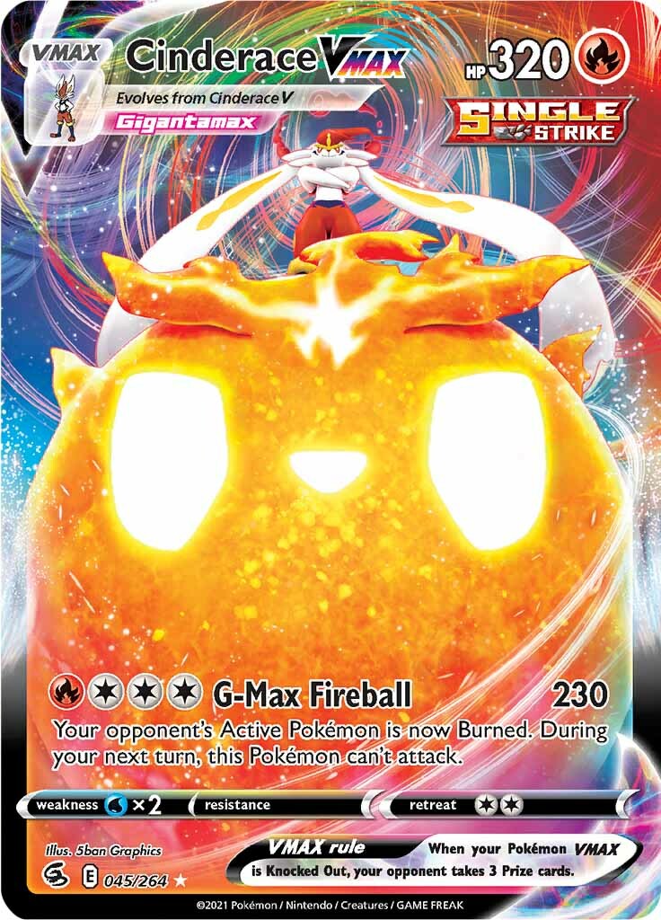 Cinderace VMAX (045/264) [Sword & Shield: Fusion Strike] | Good Games Cannington