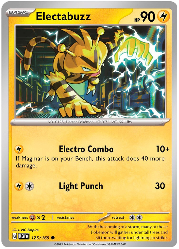 Electabuzz (125/165) [Scarlet & Violet 151] | Good Games Cannington