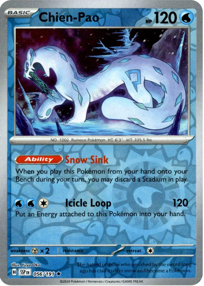 Chien-Pao (056/191) [Scarlet & Violet: Surging Sparks] | Good Games Cannington