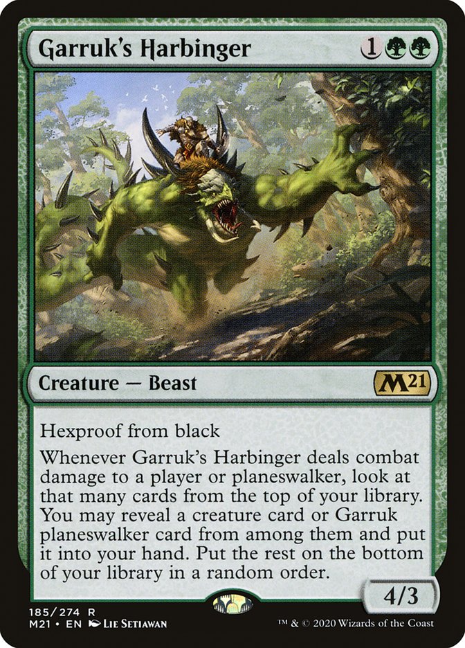 Garruk's Harbinger 185 (Core Set 2021)  - Foil | Good Games Cannington