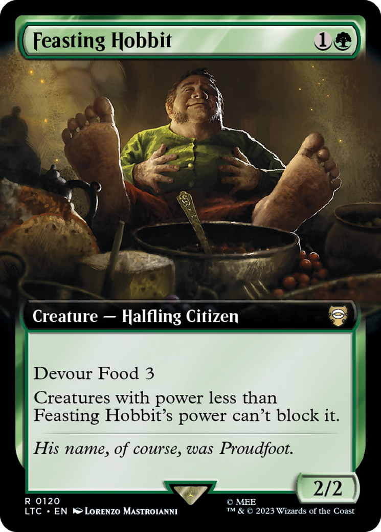 Feasting Hobbit (Extended Art) [The Lord of the Rings: Tales of Middle-Earth Commander] | Good Games Cannington