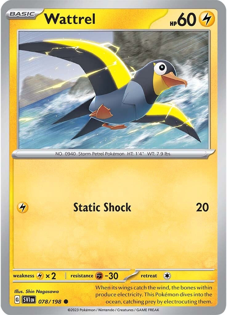 Wattrel (078/198) [Scarlet & Violet: Base Set] | Good Games Cannington
