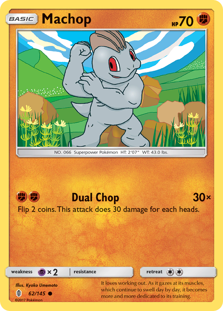 Machop (62/145) [Sun & Moon: Guardians Rising] | Good Games Cannington