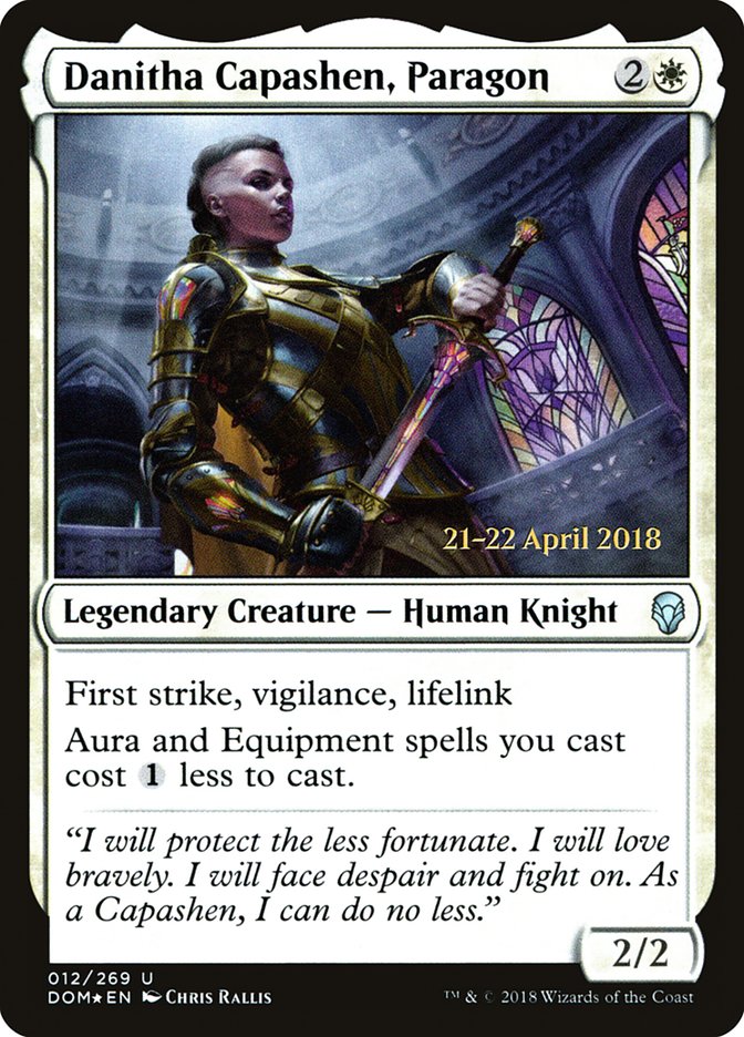 Danitha Capashen, Paragon [Dominaria Prerelease Promos] | Good Games Cannington