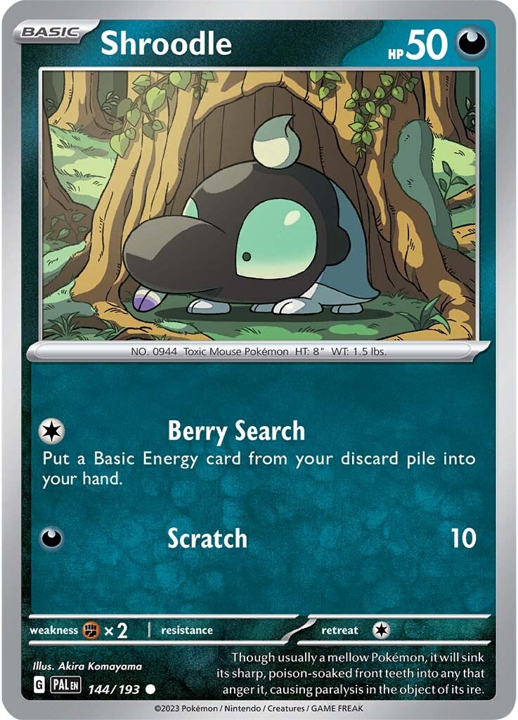 Shroodle (144/193) [Scarlet & Violet: Paldea Evolved] | Good Games Cannington
