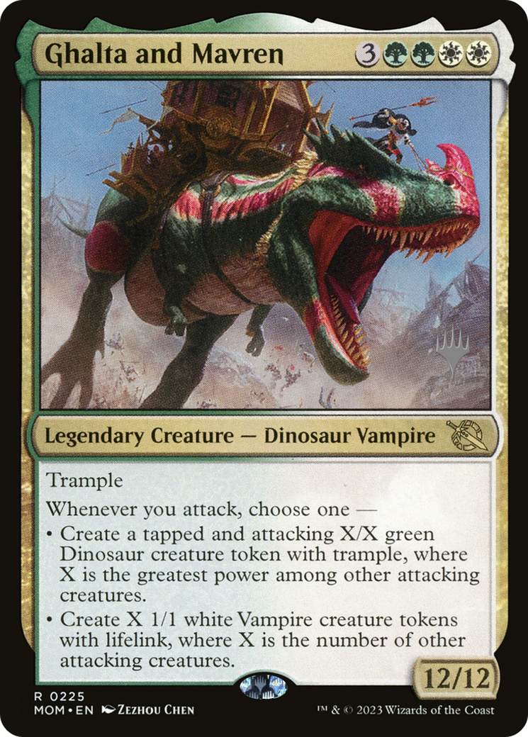 Ghalta and Mavren (Promo Pack) [March of the Machine Promos] | Good Games Cannington