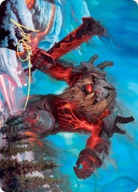 Quakebringer Art Card (Gold-Stamped Signature) [Kaldheim Art Series] | Good Games Cannington