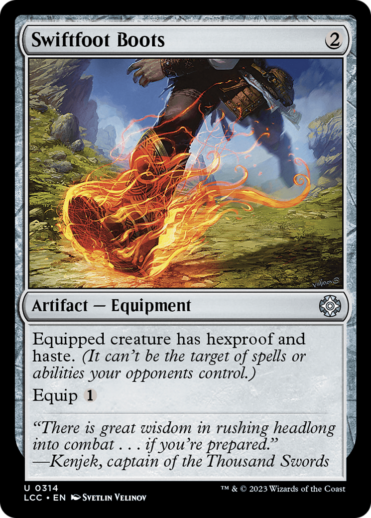 Swiftfoot Boots [The Lost Caverns of Ixalan Commander] | Good Games Cannington