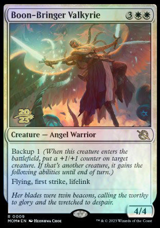 Boon-Bringer Valkyrie [March of the Machine Prerelease Promos] | Good Games Cannington