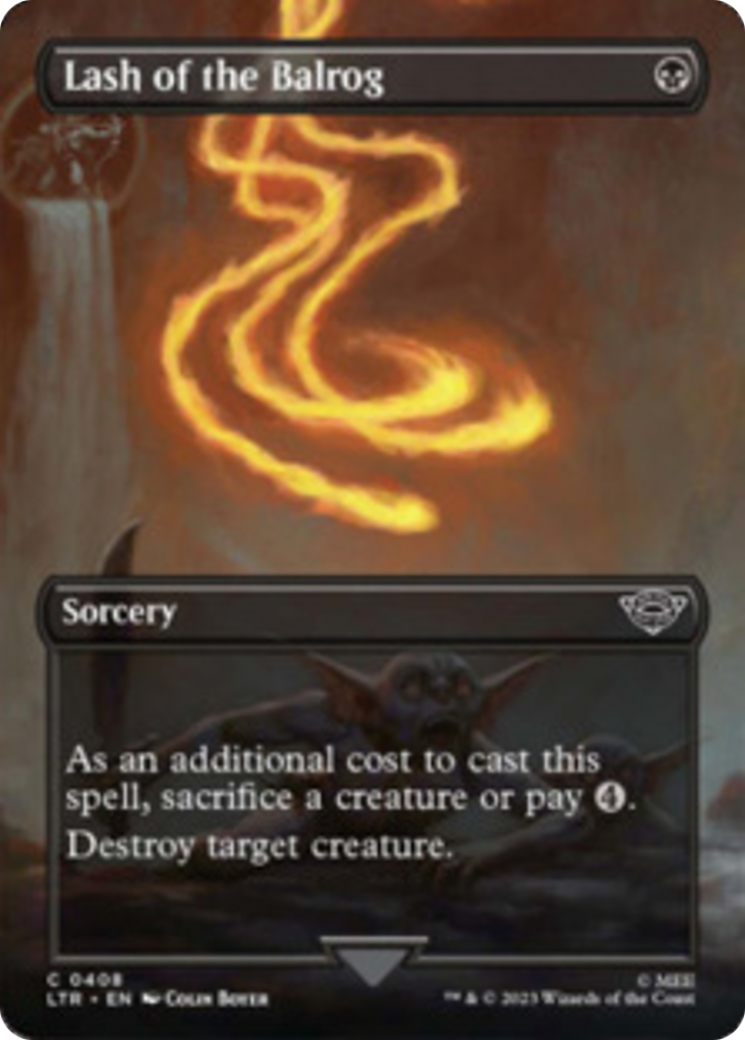 Lash of the Balrog (Borderless Alternate Art) [The Lord of the Rings: Tales of Middle-Earth] | Good Games Cannington