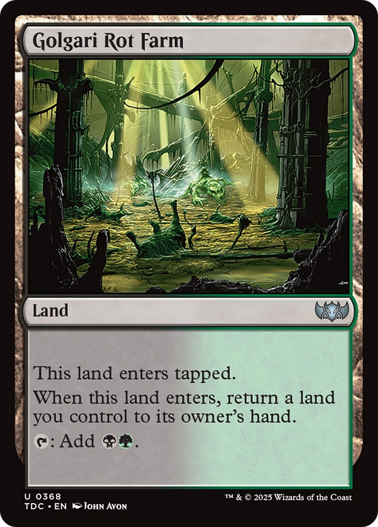 Golgari Rot Farm [Tarkir: Dragonstorm Commander] | Good Games Cannington
