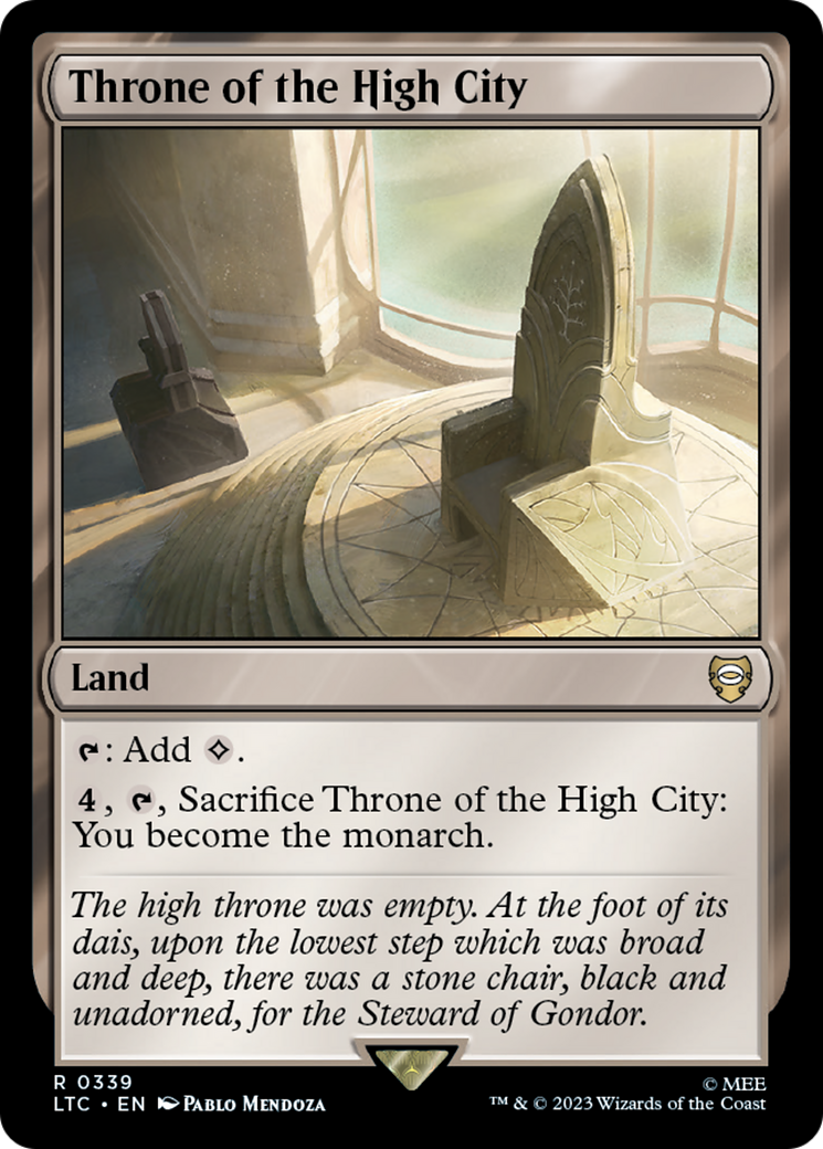 Throne of the High City [The Lord of the Rings: Tales of Middle-Earth Commander] | Good Games Cannington