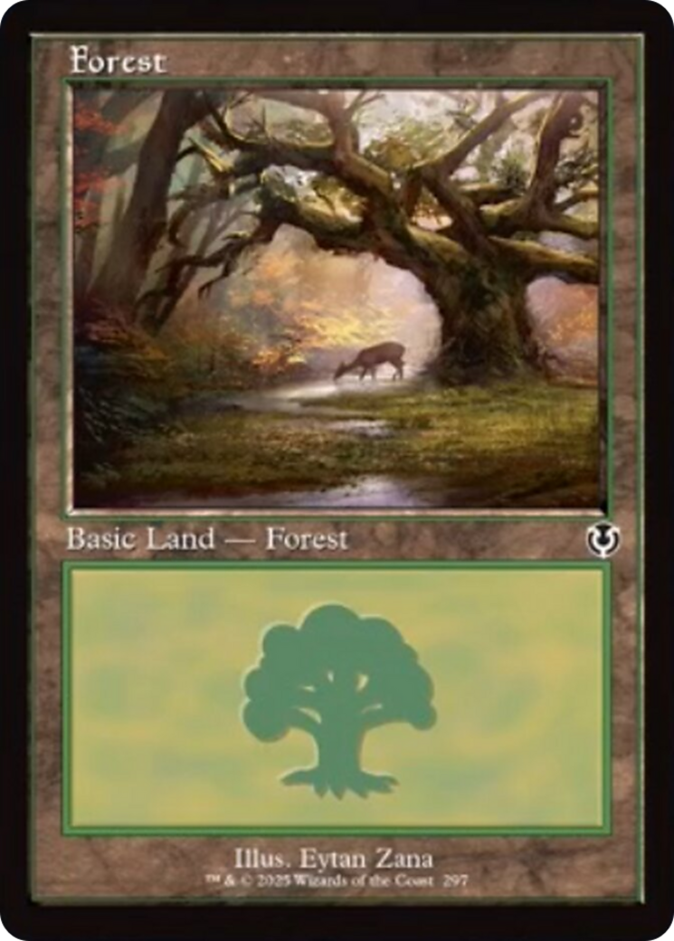 Forest (297) (Retro Frame) [Innistrad Remastered] | Good Games Cannington