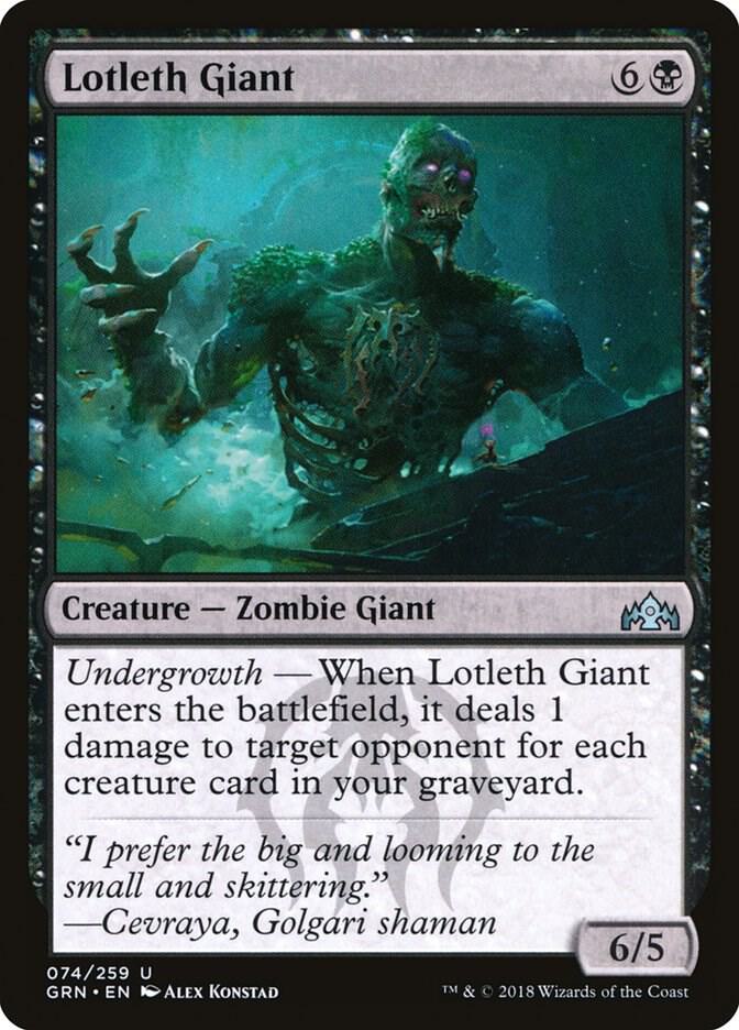 Lotleth Giant 74 (Guilds of Ravnica)  | Good Games Cannington