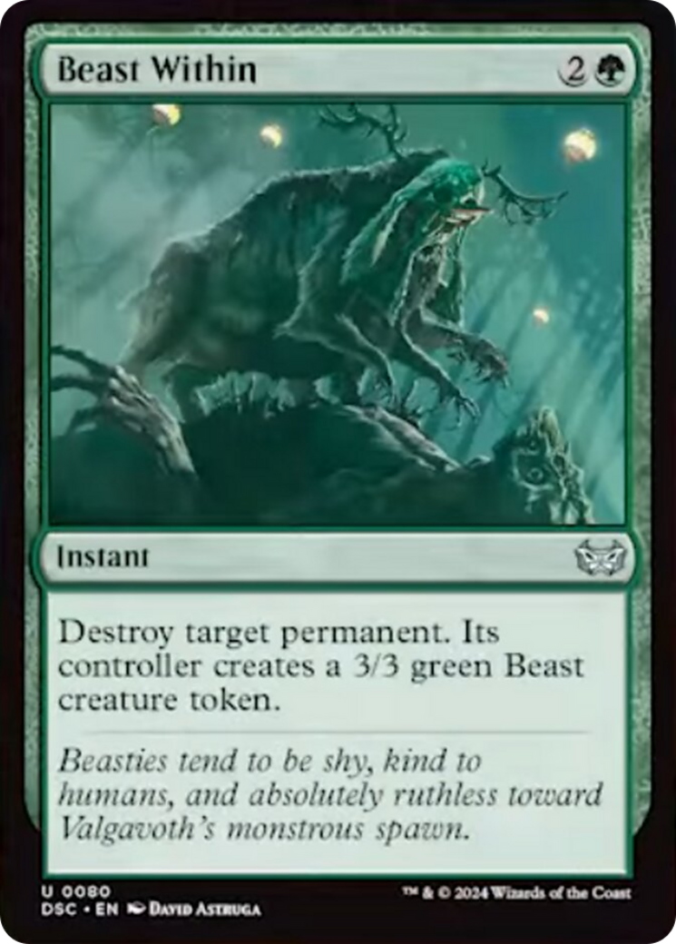 Beast Within [Duskmourn: House of Horror Commander] | Good Games Cannington