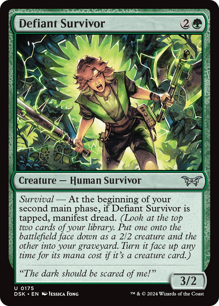 Defiant Survivor [Duskmourn: House of Horror] | Good Games Cannington