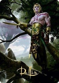 Tyvar Kell Art Card (Gold-Stamped Signature) [Kaldheim Art Series] | Good Games Cannington