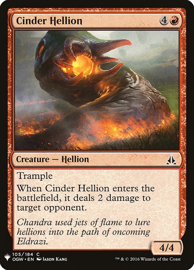 Cinder Hellion [Mystery Booster] | Good Games Cannington