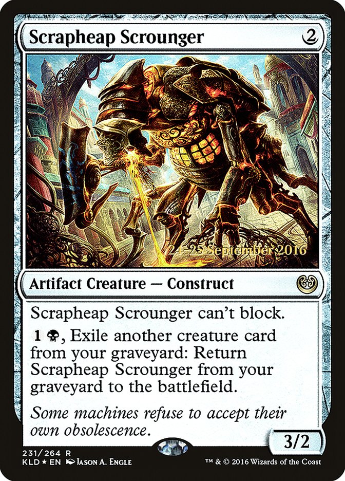 Scrapheap Scrounger [Kaladesh Prerelease Promos] | Good Games Cannington