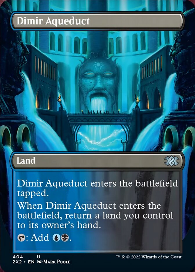 Dimir Aqueduct (Borderless Alternate Art) [Double Masters 2022] | Good Games Cannington