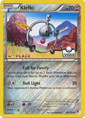 Klefki (66/119) (League Promo 4th Place) [XY: Phantom Forces] | Good Games Cannington