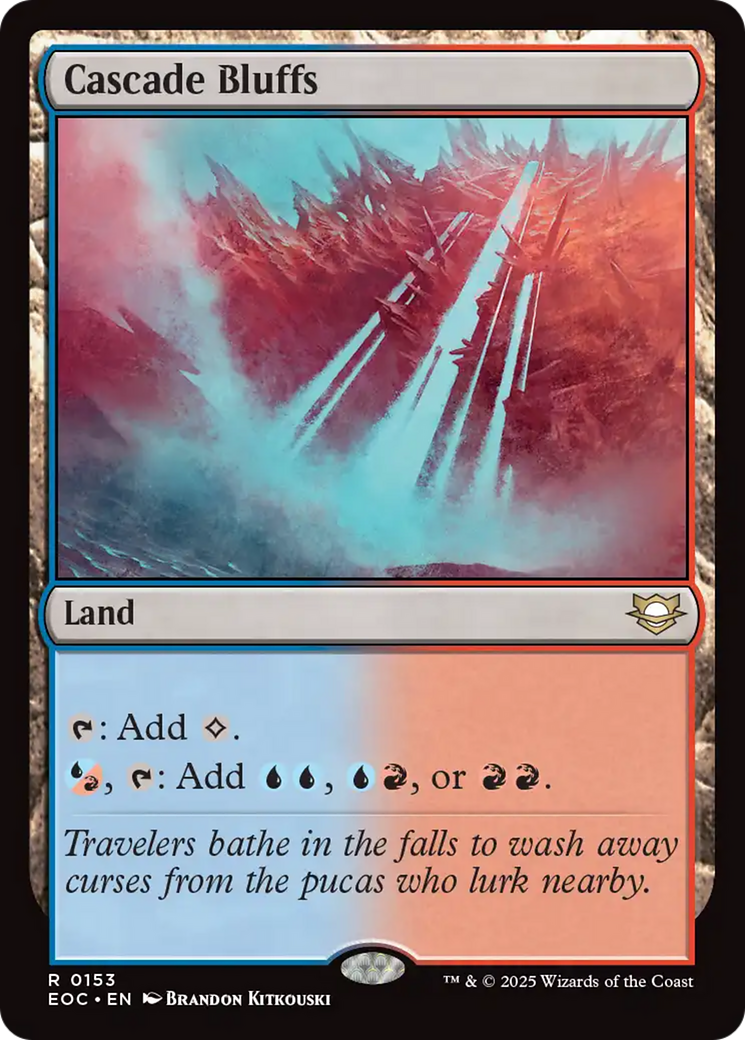 Cascade Bluffs [Edge of Eternities Commander] | Good Games Cannington