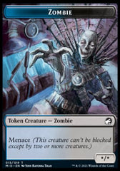 Clue // Zombie (015) Double-Sided Token [Innistrad: Midnight Hunt Tokens] | Good Games Cannington