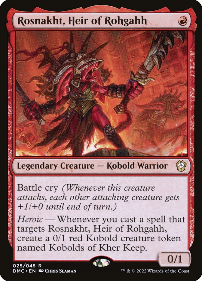 Rosnakht, Heir of Rohgahh 25 (Commander: Dominaria United)  | Good Games Cannington